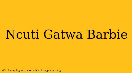 Ncuti Gatwa Barbie
