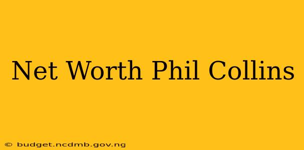 Net Worth Phil Collins