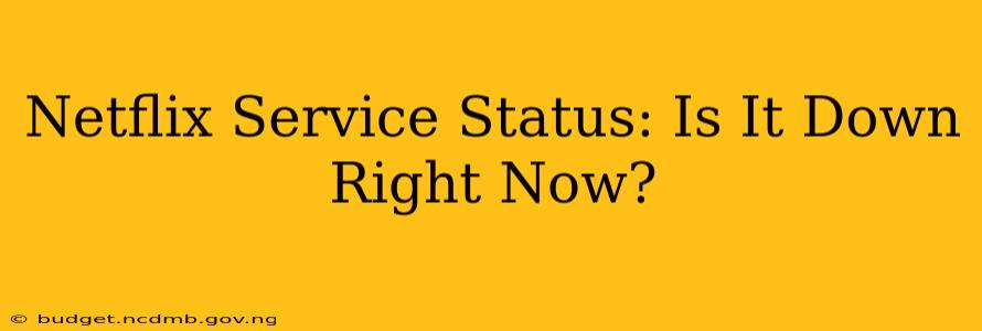 Netflix Service Status: Is It Down Right Now?