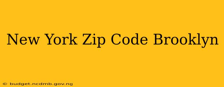 New York Zip Code Brooklyn