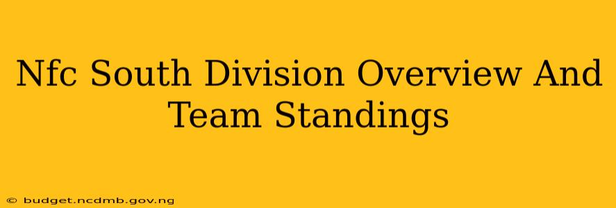 Nfc South Division Overview And Team Standings