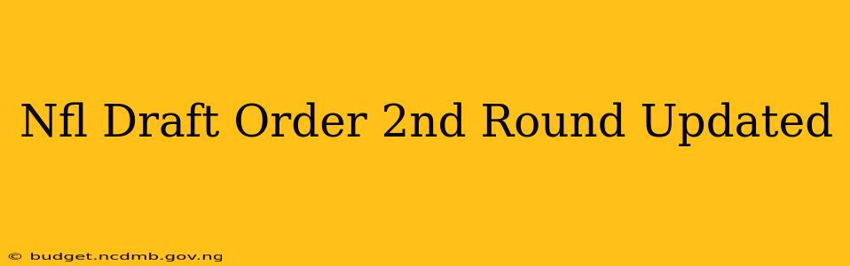 Nfl Draft Order 2nd Round Updated