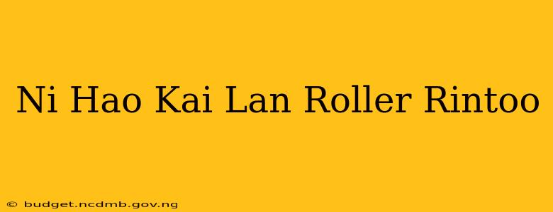Ni Hao Kai Lan Roller Rintoo