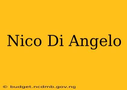Nico Di Angelo