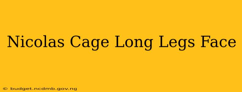 Nicolas Cage Long Legs Face