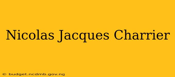 Nicolas Jacques Charrier