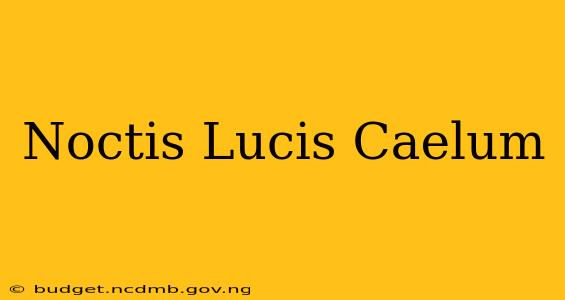 Noctis Lucis Caelum