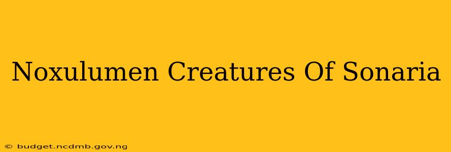 Noxulumen Creatures Of Sonaria