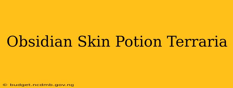 Obsidian Skin Potion Terraria