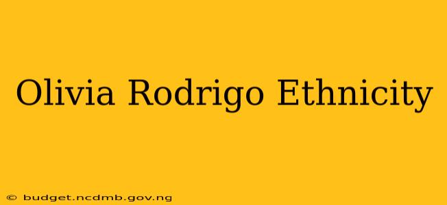 Olivia Rodrigo Ethnicity