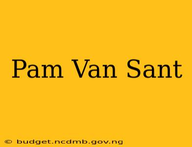 Pam Van Sant