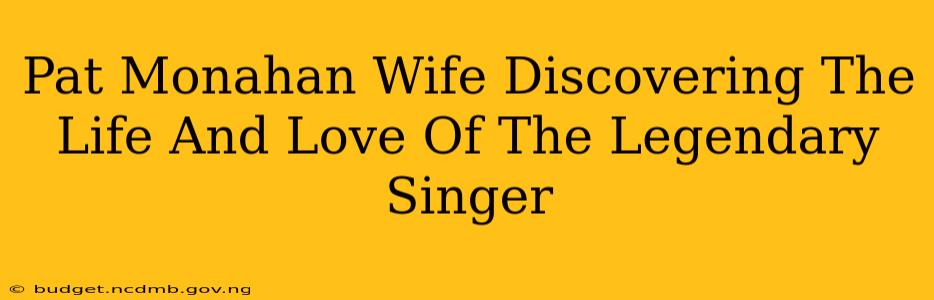 Pat Monahan Wife Discovering The Life And Love Of The Legendary Singer
