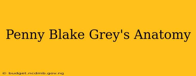 Penny Blake Grey's Anatomy