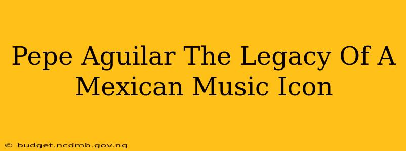 Pepe Aguilar The Legacy Of A Mexican Music Icon