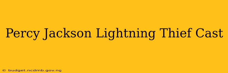 Percy Jackson Lightning Thief Cast