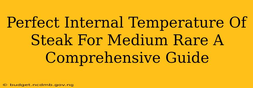Perfect Internal Temperature Of Steak For Medium Rare A Comprehensive Guide