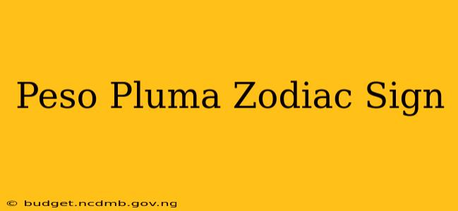 Peso Pluma Zodiac Sign