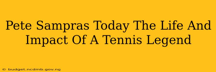 Pete Sampras Today The Life And Impact Of A Tennis Legend