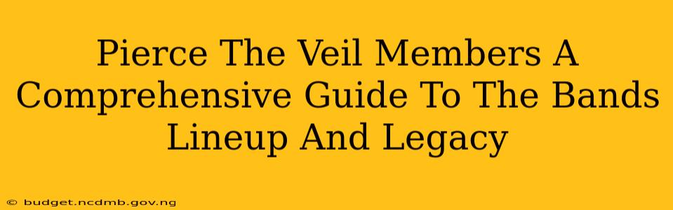 Pierce The Veil Members A Comprehensive Guide To The Bands Lineup And Legacy