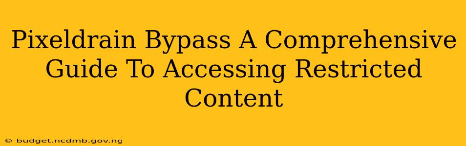 Pixeldrain Bypass A Comprehensive Guide To Accessing Restricted Content