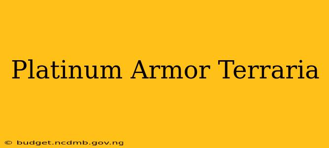 Platinum Armor Terraria