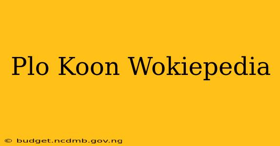 Plo Koon Wokiepedia