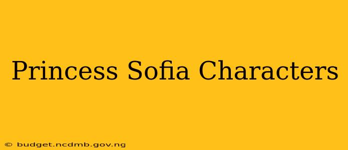 Princess Sofia Characters