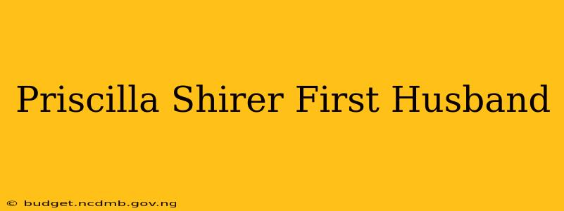 Priscilla Shirer First Husband