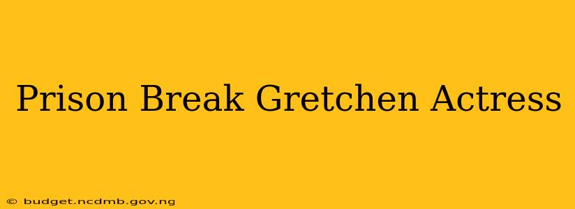 Prison Break Gretchen Actress