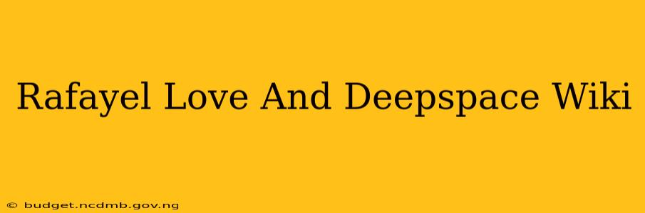 Rafayel Love And Deepspace Wiki