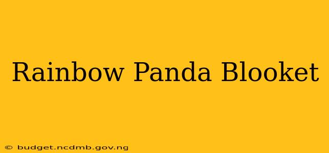 Rainbow Panda Blooket