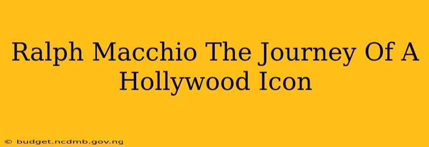 Ralph Macchio The Journey Of A Hollywood Icon