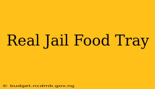 Real Jail Food Tray