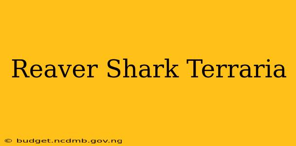 Reaver Shark Terraria