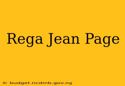 Rega Jean Page