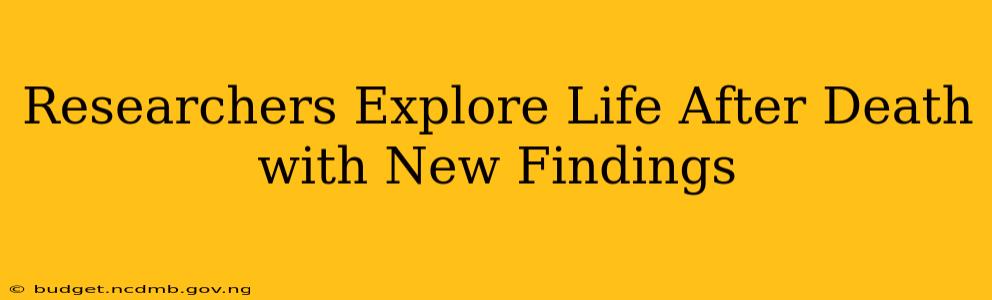 Researchers Explore Life After Death with New Findings