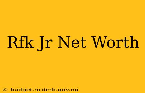Rfk Jr Net Worth