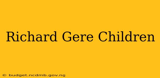Richard Gere Children