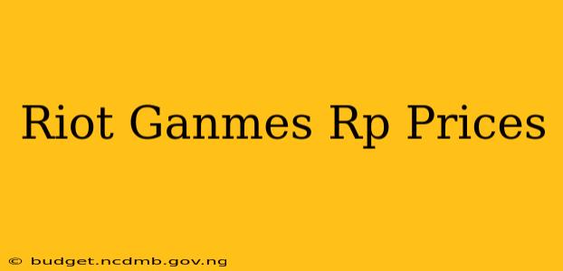 Riot Ganmes Rp Prices
