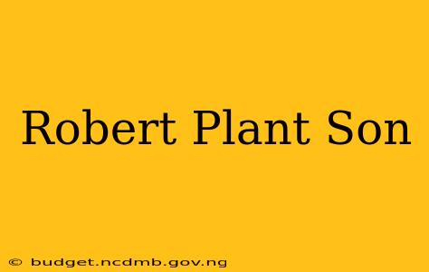 Robert Plant Son