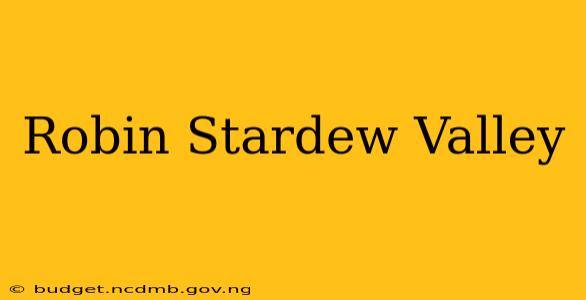 Robin Stardew Valley