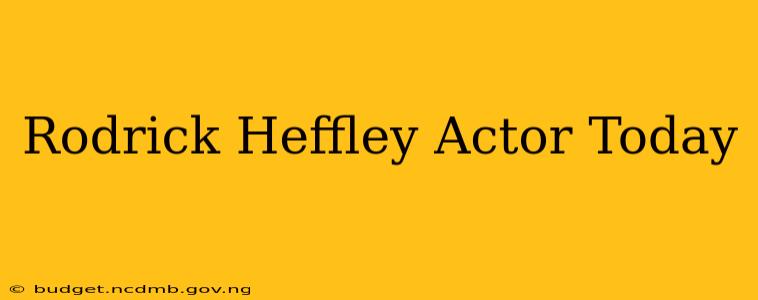 Rodrick Heffley Actor Today