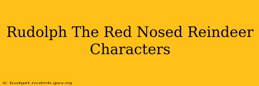 Rudolph The Red Nosed Reindeer Characters