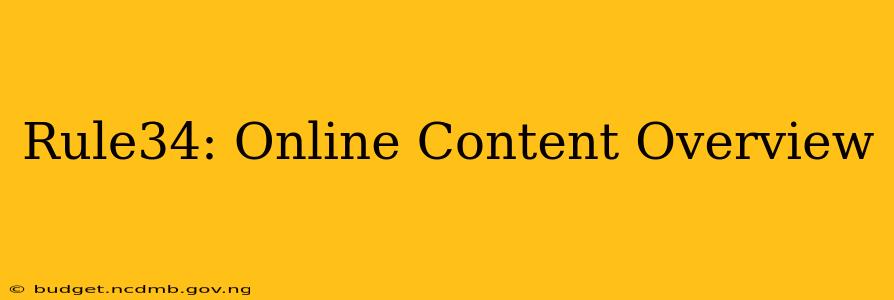 Rule34: Online Content Overview