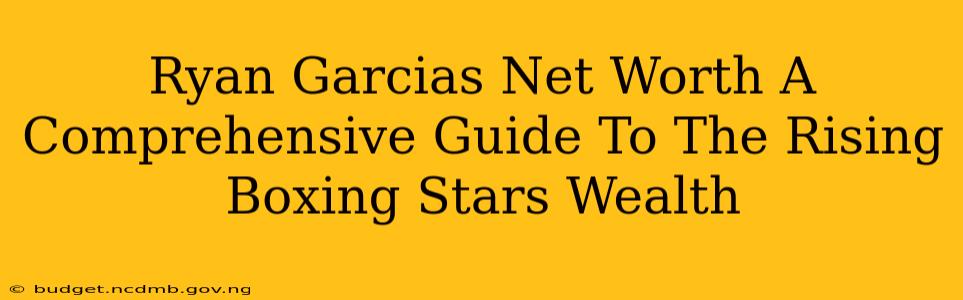 Ryan Garcias Net Worth A Comprehensive Guide To The Rising Boxing Stars Wealth