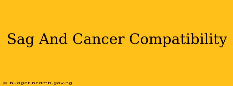 Sag And Cancer Compatibility