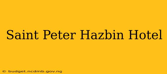 Saint Peter Hazbin Hotel