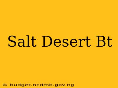 Salt Desert Bt