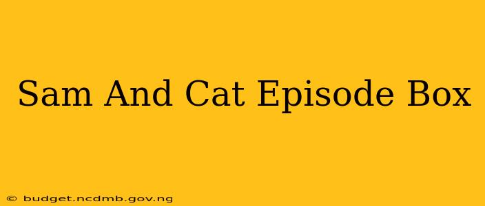 Sam And Cat Episode Box