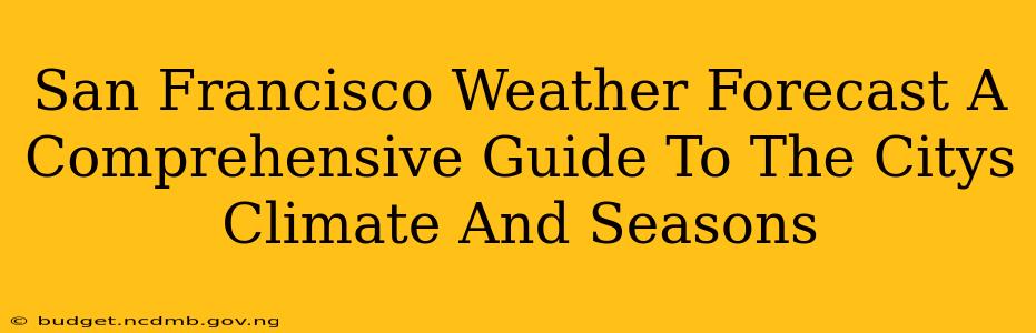 San Francisco Weather Forecast A Comprehensive Guide To The Citys Climate And Seasons